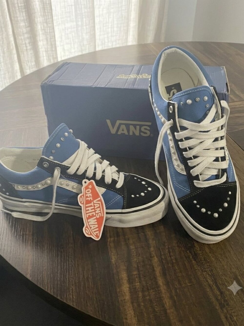 Old skool  36 Pearlized blue vans